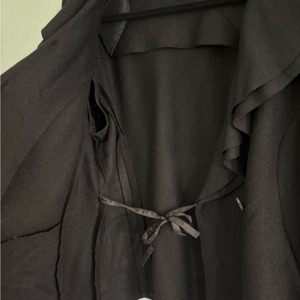 Lafayette 148 New York Black Wool Wrap Blazer Jacket Size 20 - Picture 7 of 10